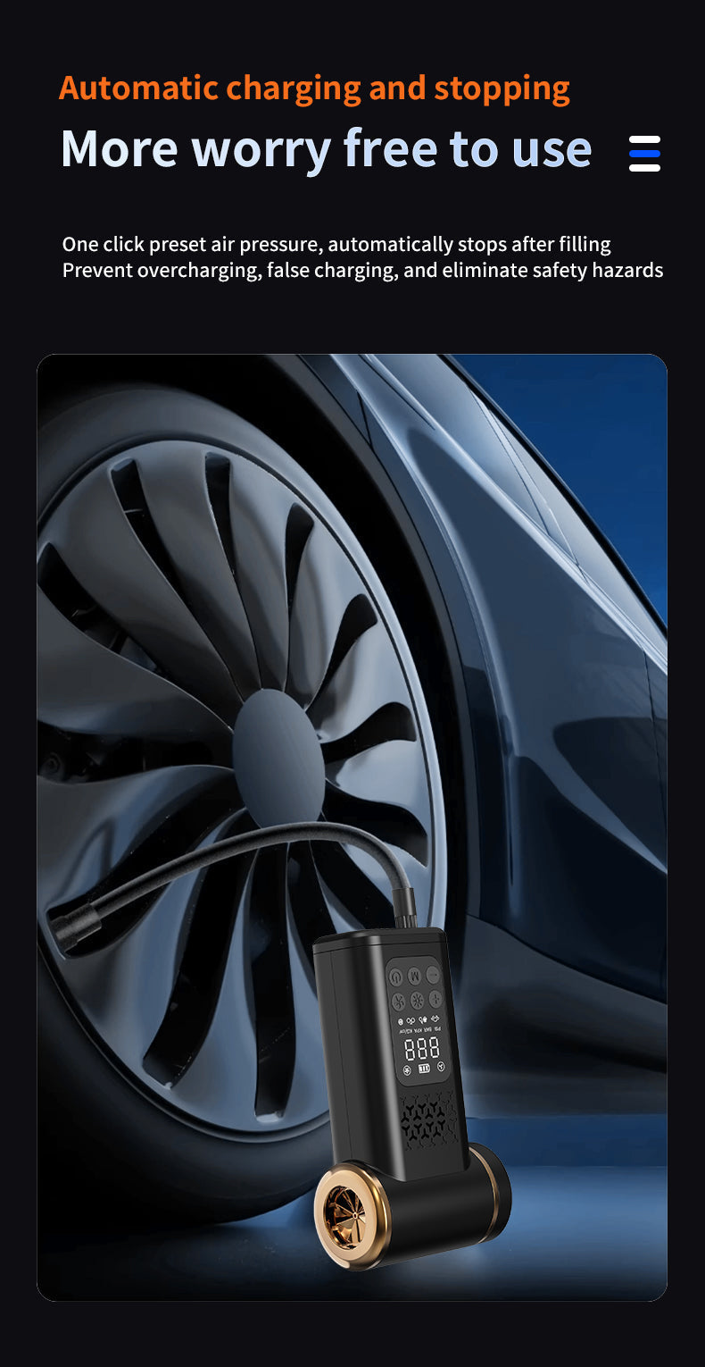 KORVA AirVac Pro 5-in-1 Cordless Car Vacuum + Tire Inflator