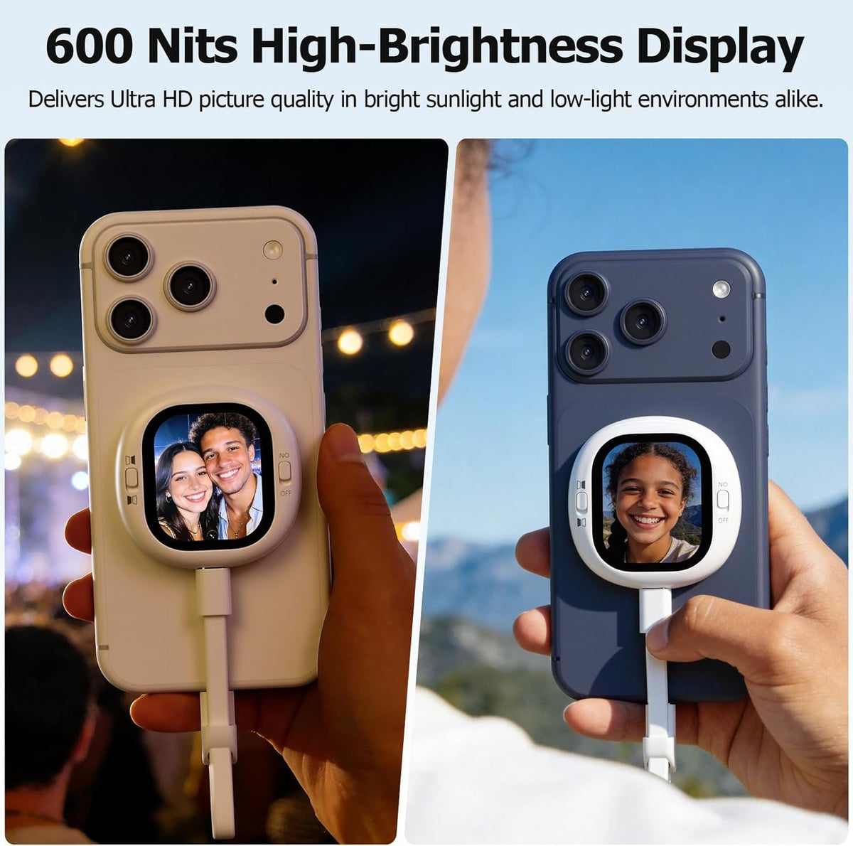 Mini Magnetic Vlog Selfie Monitor Screen iPhone with Remote