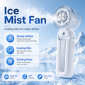 FrostBreeze 3-in-1 Cooling Mist Fan with Semiconductor Cooling Plate