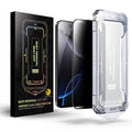 SmoothShield 2 Packs – Tempered Glass Screen Protector with Anti-Scratch Anti-Fingerprint Privacy & Auto Dust-Free Install