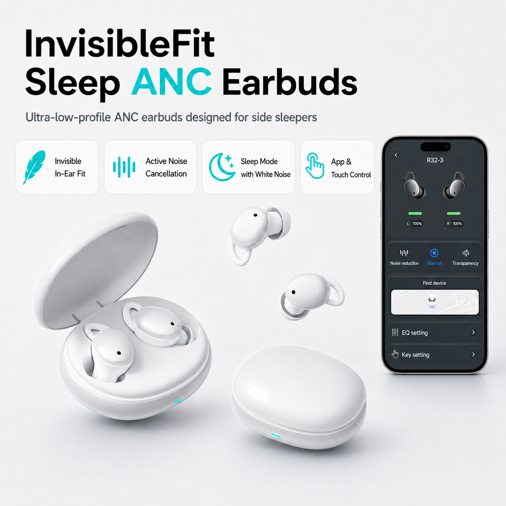 InvisibleFit Sleep ANC Earbuds