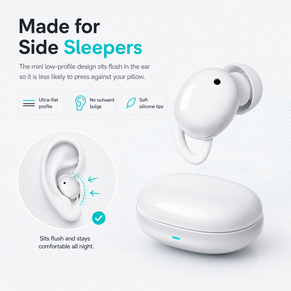 InvisibleFit Sleep ANC Earbuds