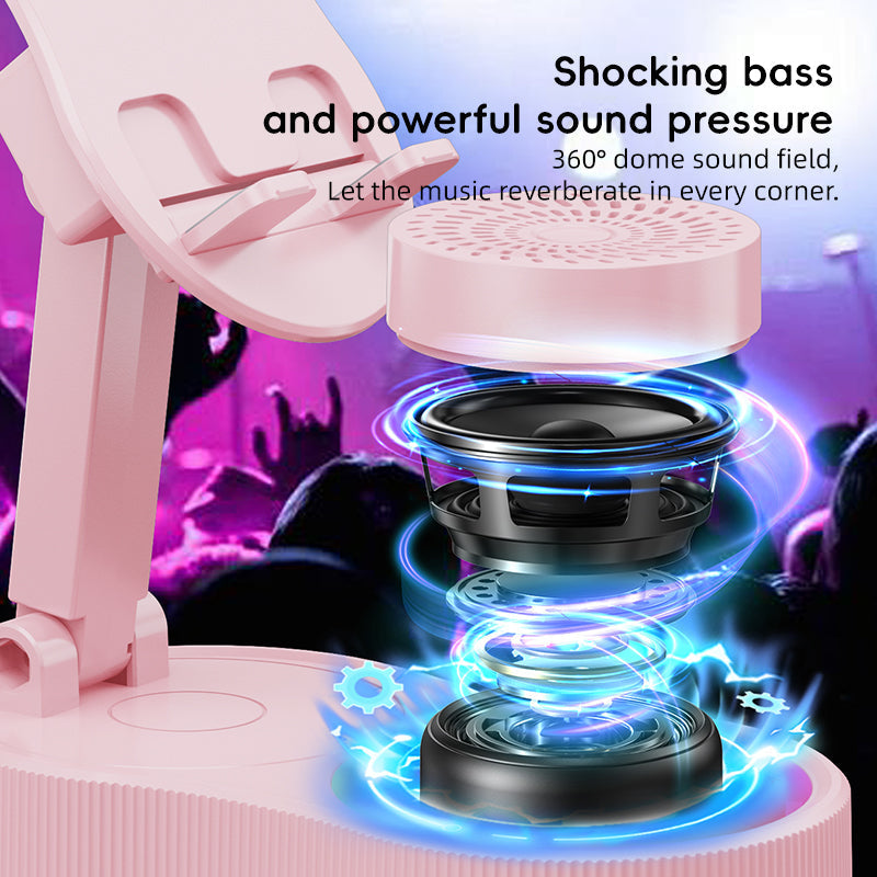 SonicDrop Dock – No-Pair Magic Speaker & Charging Stand