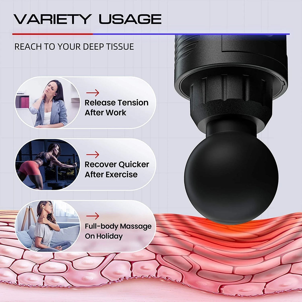 PulsePro 30 – Deep Tissue Massage Gun