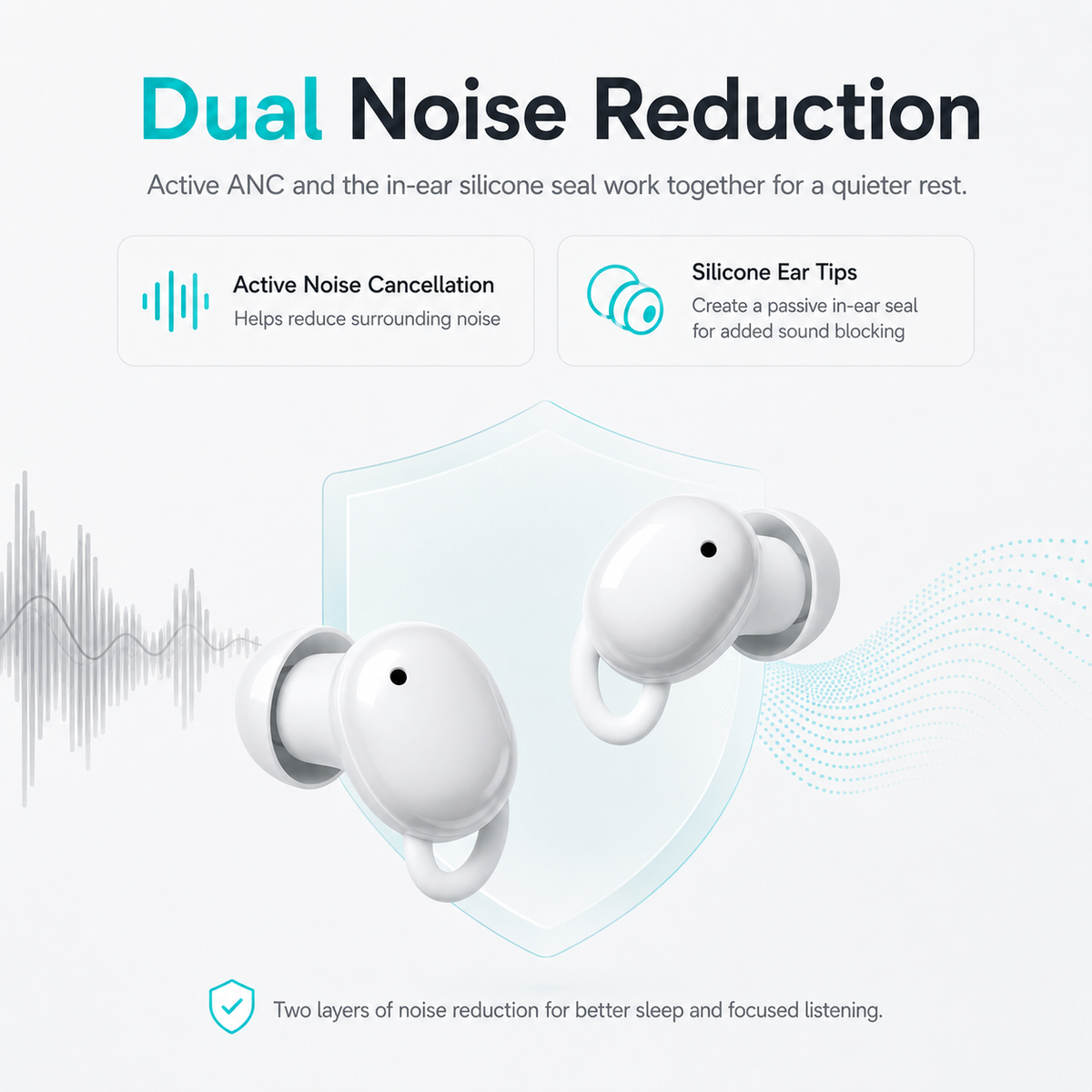 InvisibleFit Sleep ANC Earbuds