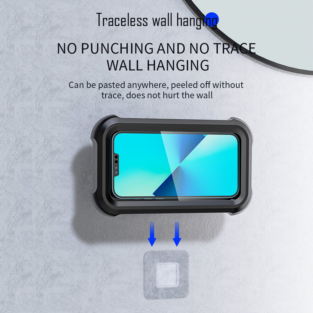 Waterproof 480° Shower Phone Holder – Wall & Bathtub Mount