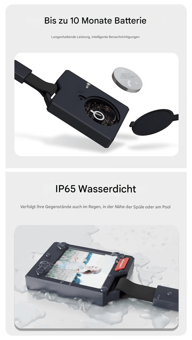 E-Ink Smart Tag — Customizable Photo Tracker for Apple Find My