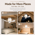 Portable Rechargeable Hanging Fan Light for Indoor & Outdoor Use