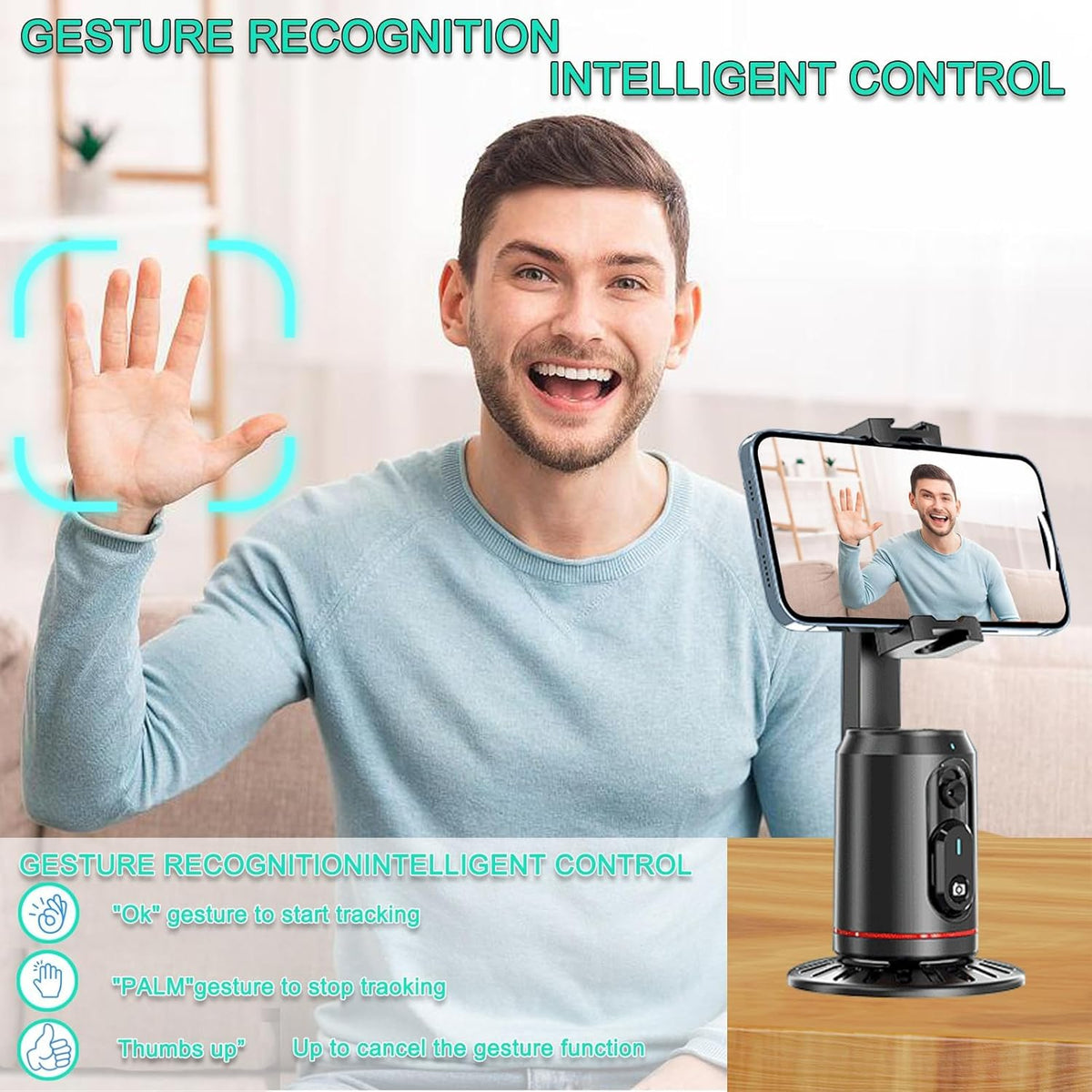 AimoStand – Built-in AI Camera Smart Auto-Tracking Phone Stand