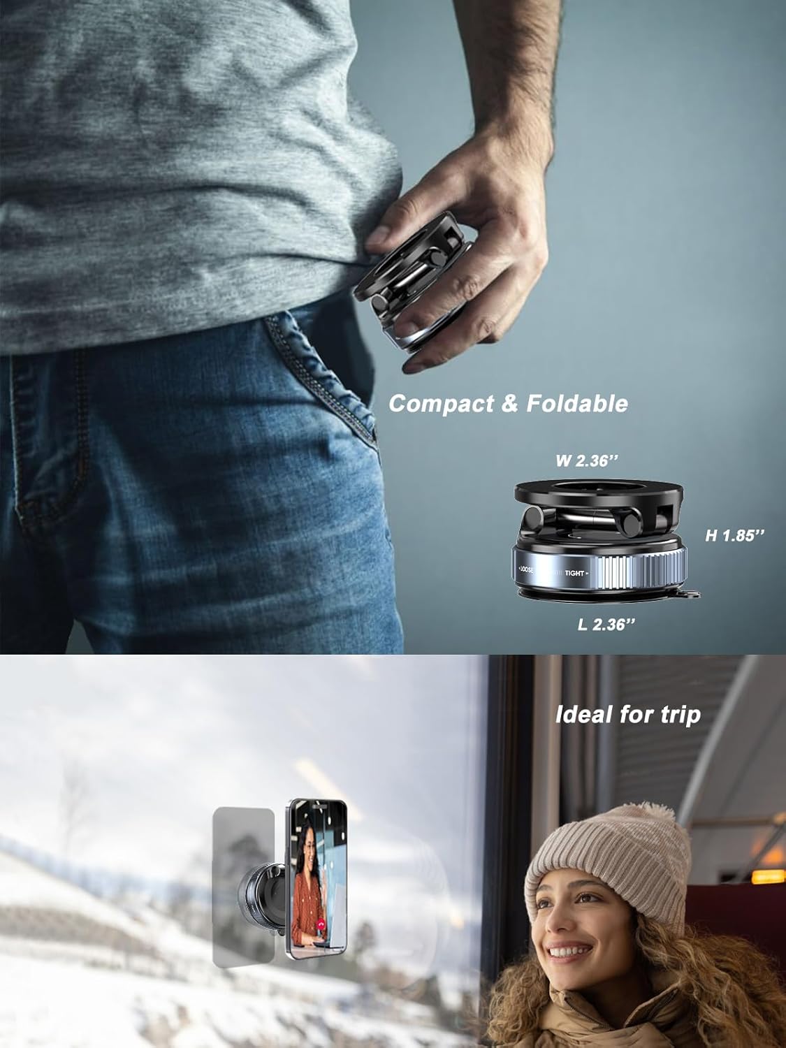 Snanen 360° Magnetic Suction Phone Mount - The Ultimate Hands-Free Holder