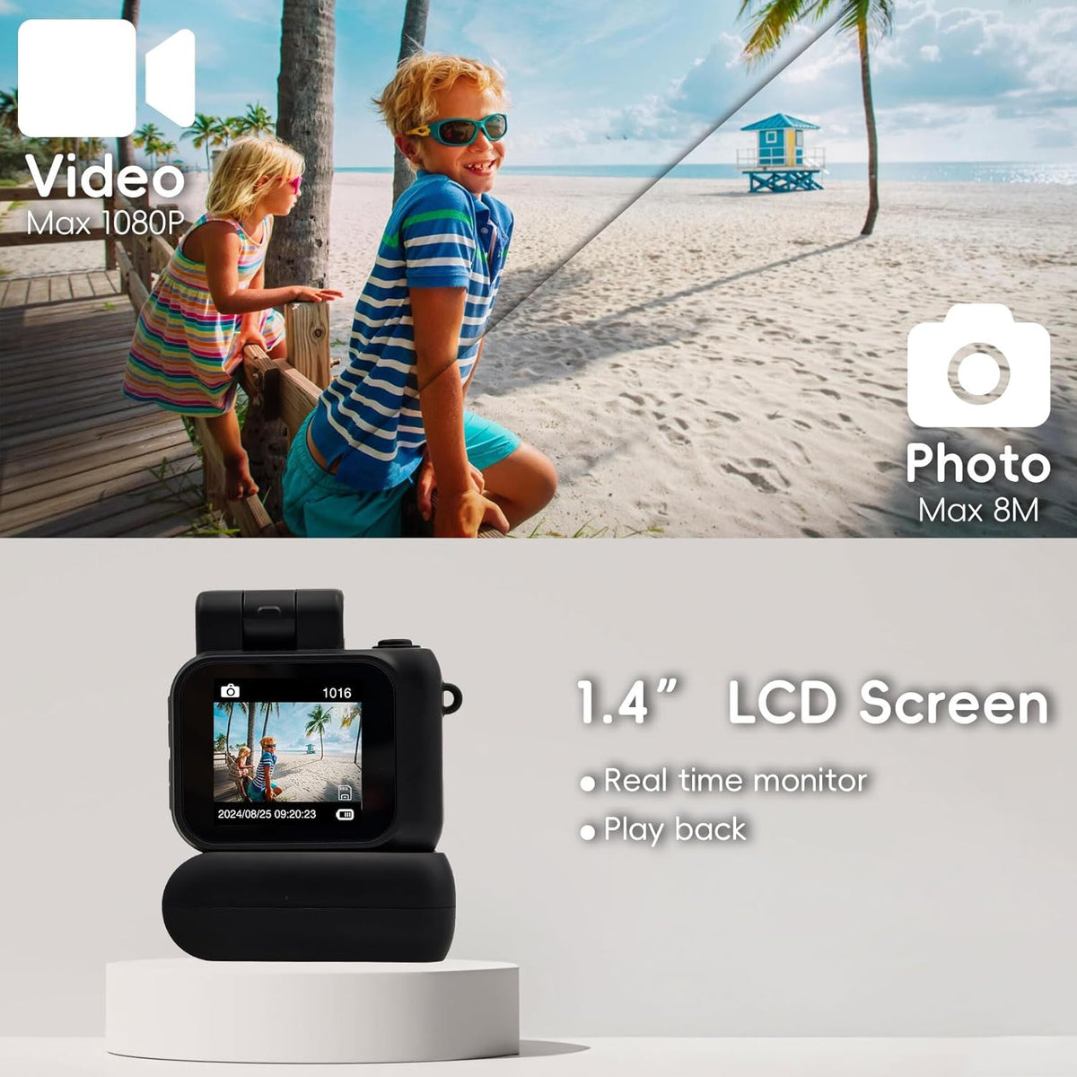 Gen.2 Mini Retro Keychain Camera – Pocket-Sized Fun with Vintage Flair