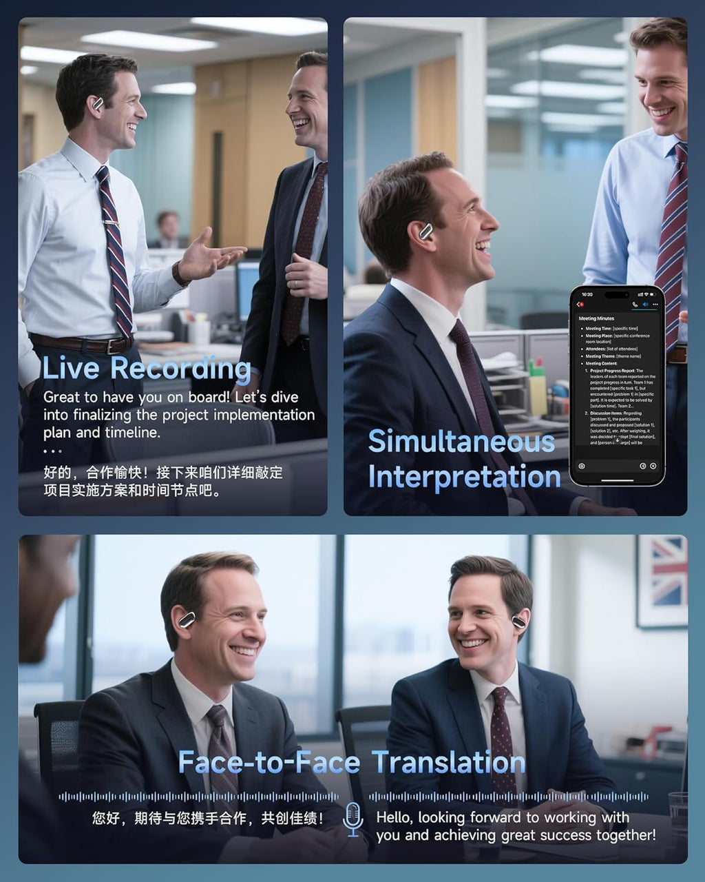 LinguaWave Pro — Real-Time AI Translation Earbuds