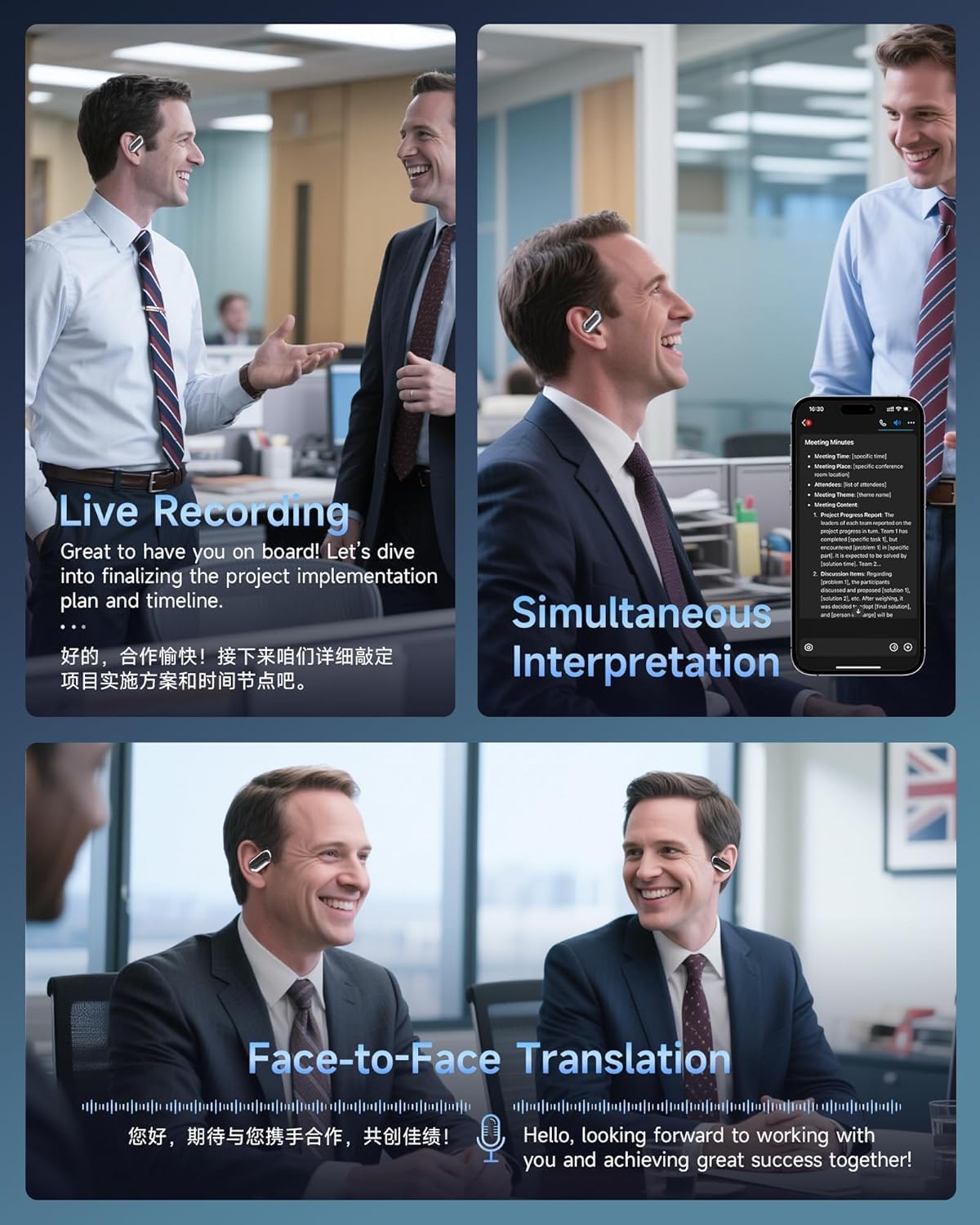 LinguaWave Pro — Real-Time AI Translation Earbuds