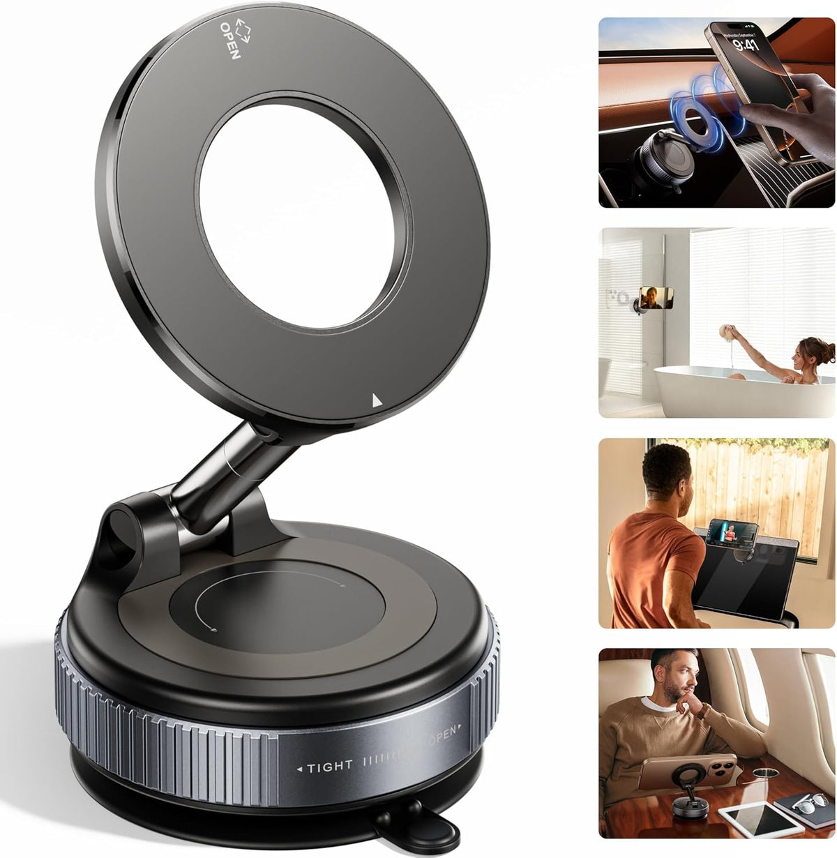 Snanen 360° Magnetic Suction Phone Mount - The Ultimate Hands-Free Holder