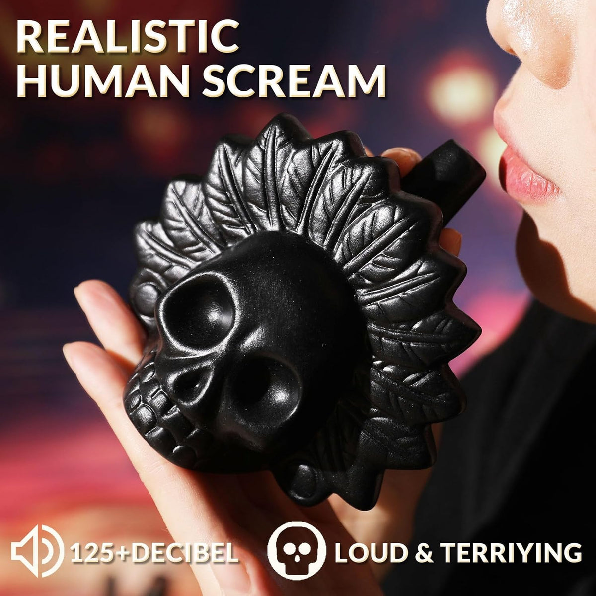 Aztec Death Whistle – Authentic Ceramic with Bone-Chilling Screams