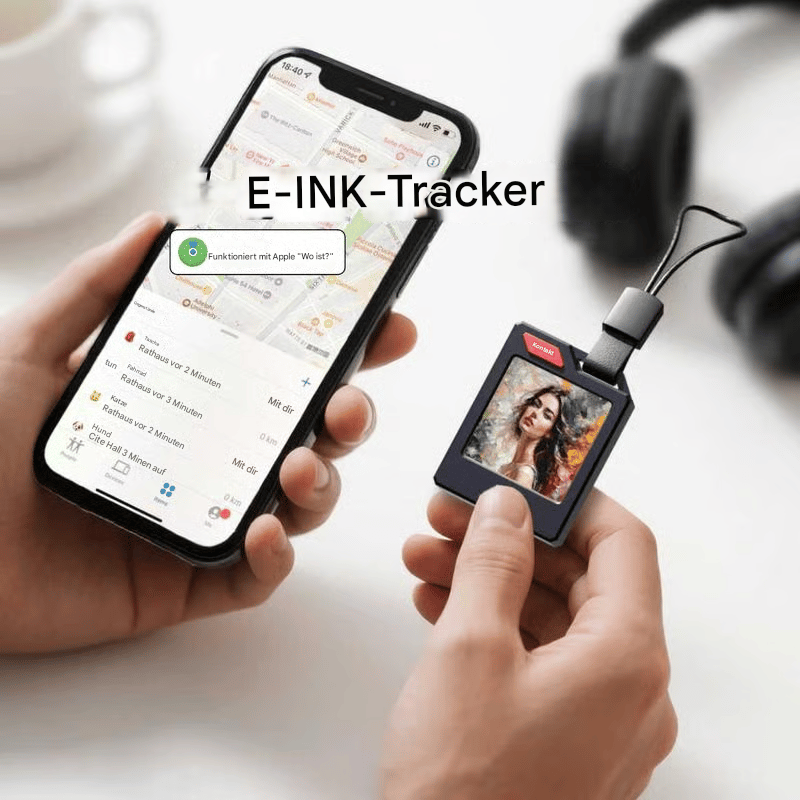 E-Ink Smart Tag — Customizable Photo Tracker for Apple Find My