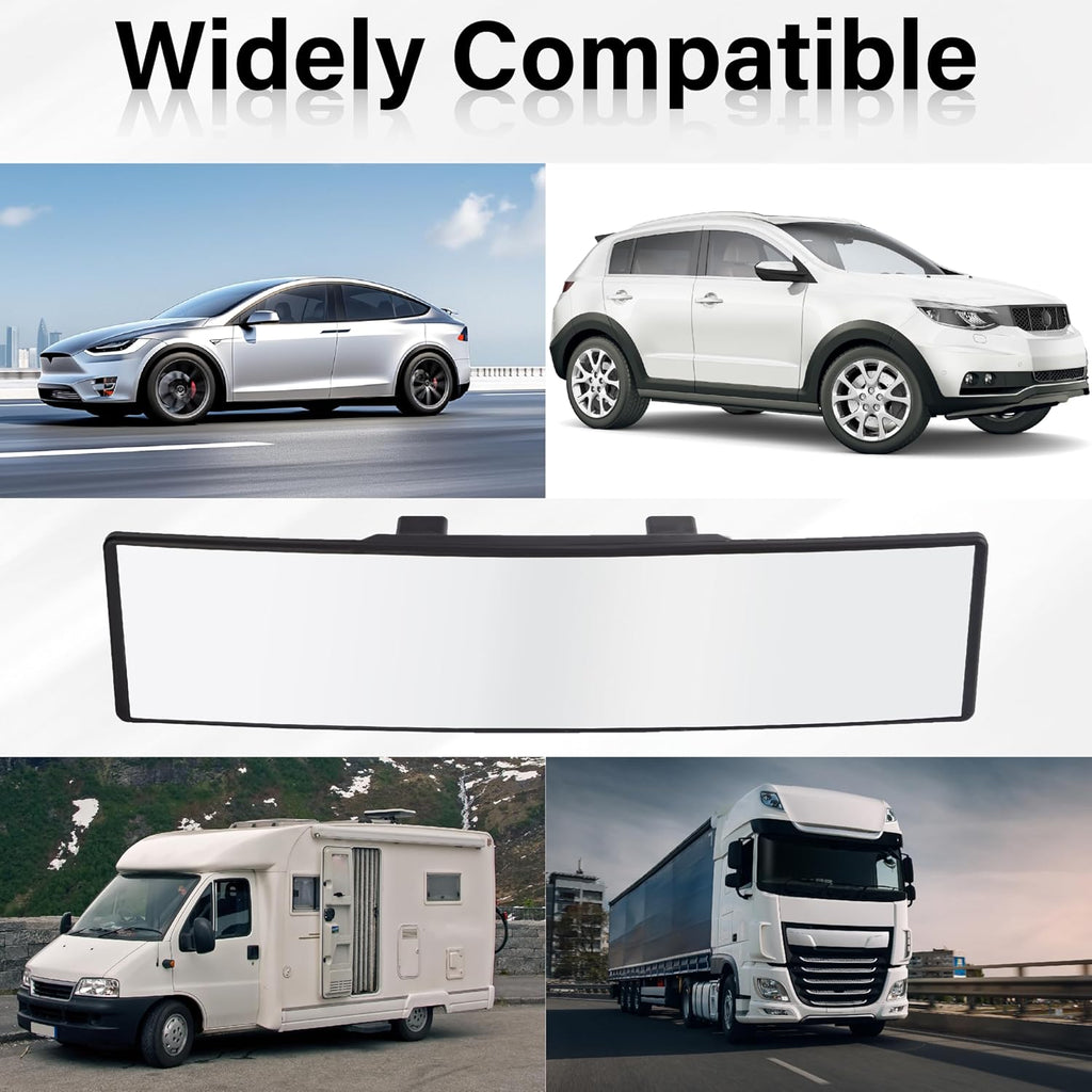 SnapView Panoramic Clip-On Rearview Mirror