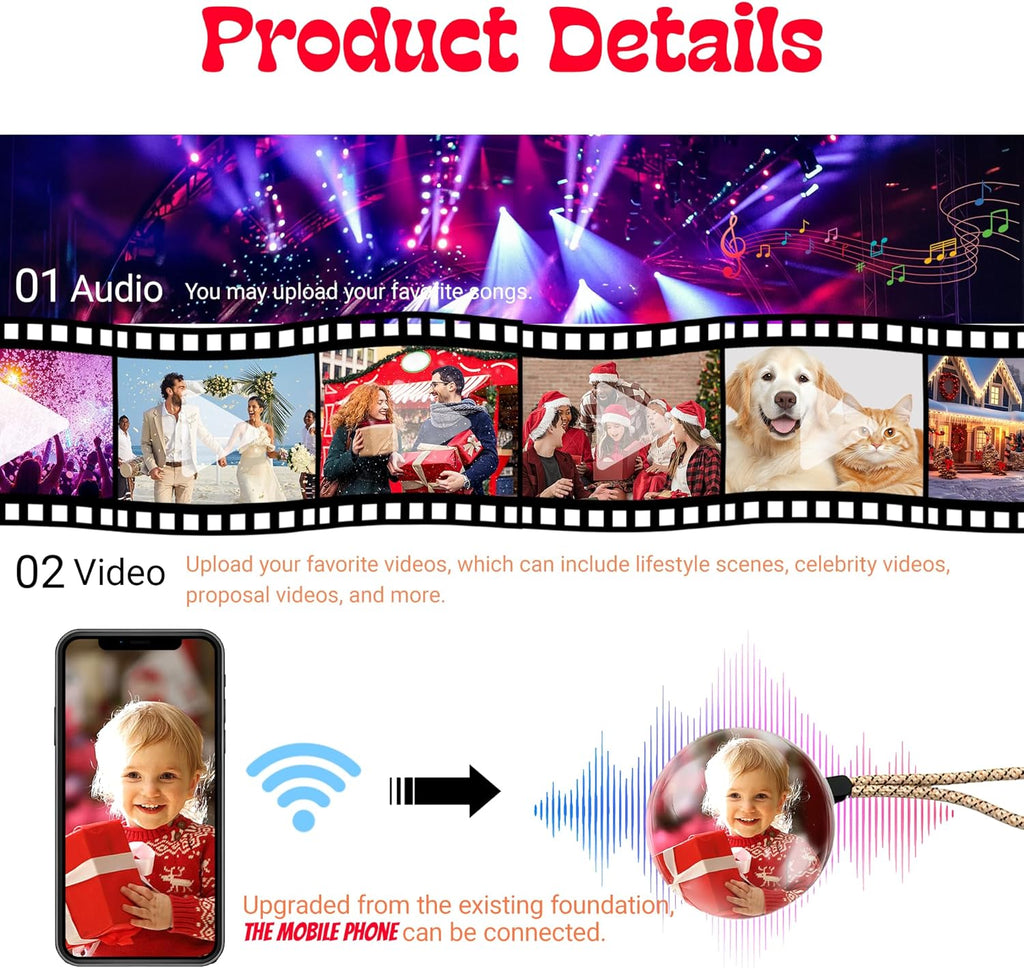 LumiOrb WiFi Crystal Ball – 3D Video & Photo Memory Sphere