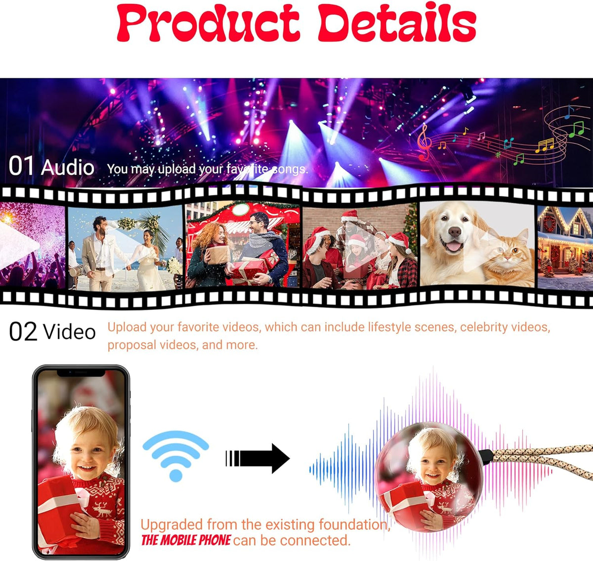 LumiOrb WiFi Crystal Ball – 3D Video & Photo Memory Sphere