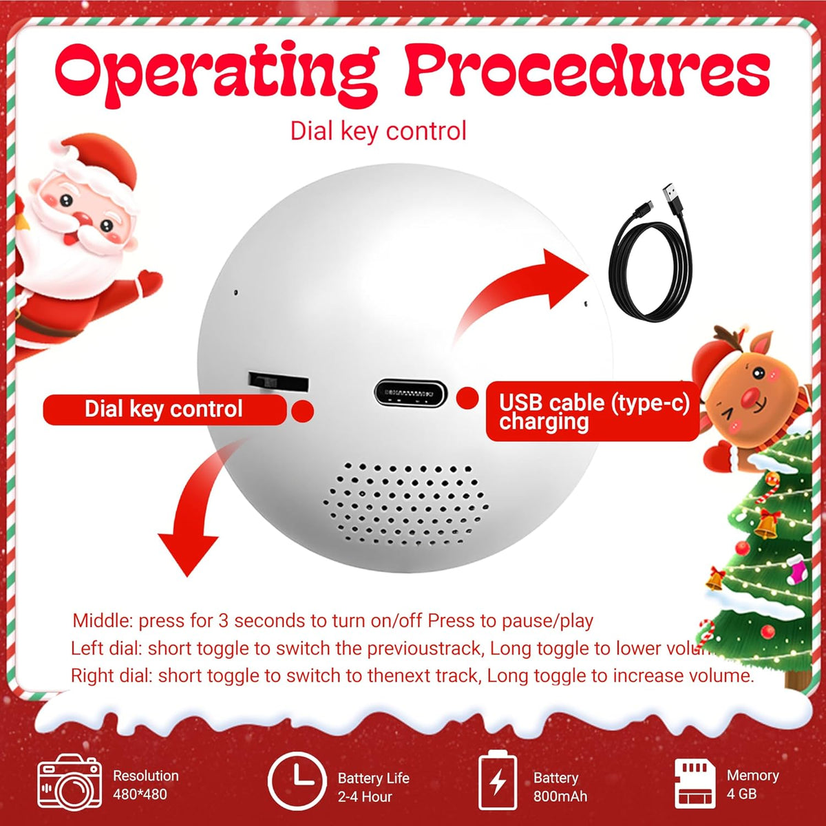 LumiOrb WiFi Crystal Ball – 3D Video & Photo Memory Sphere