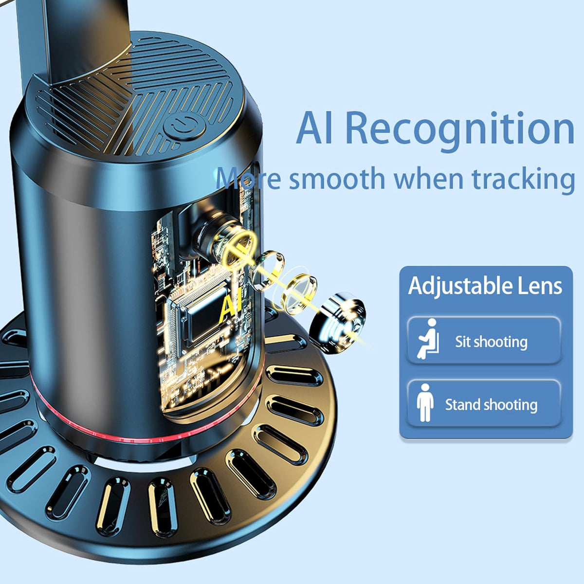AimoStand – Built-in AI Camera Smart Auto-Tracking Phone Stand