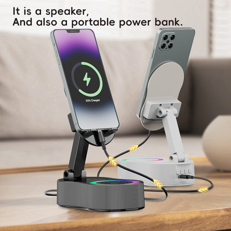 SonicDrop Dock – No-Pair Magic Speaker & Charging Stand