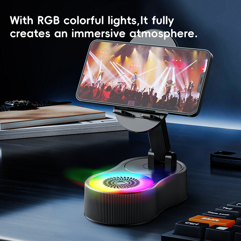 SonicDrop Dock – No-Pair Magic Speaker & Charging Stand