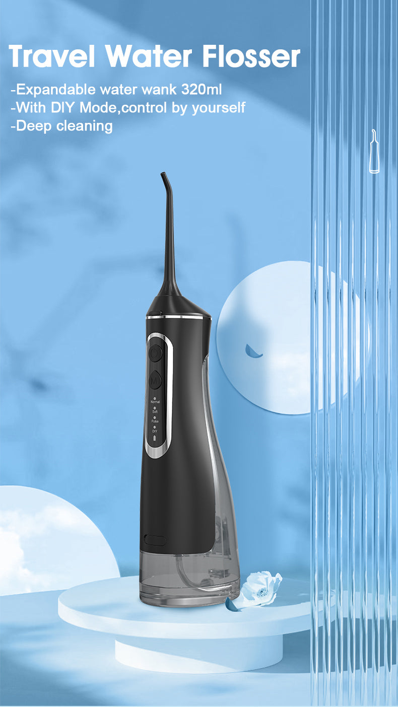 HydroPulse Pro – Portable Water Flosser with 4 Modes & 8 Tips