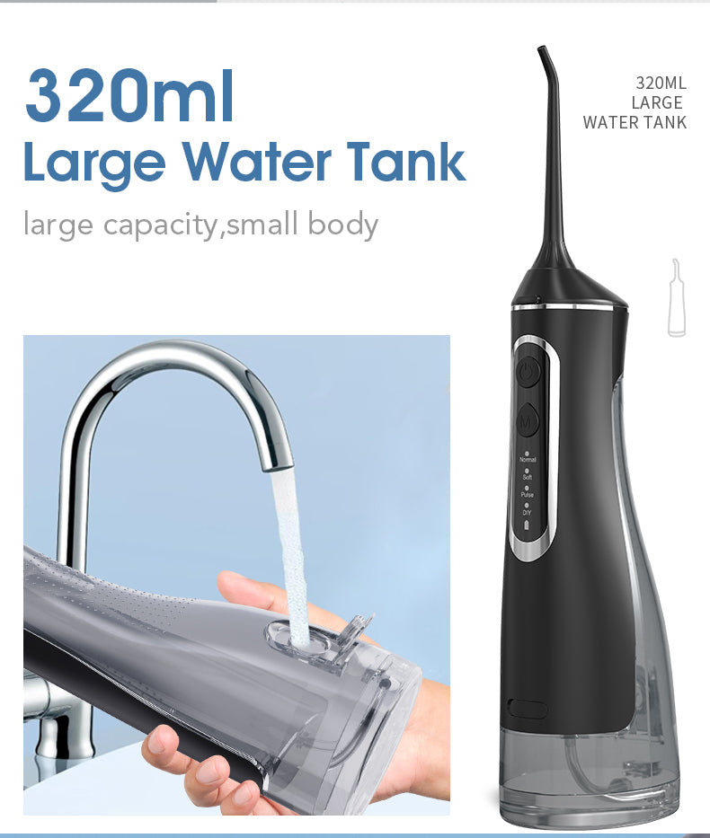 HydroPulse Pro – Portable Water Flosser with 4 Modes & 8 Tips