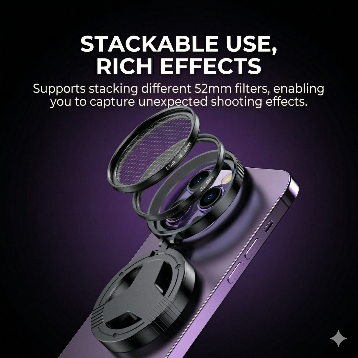 Anti-Glare Magnetic Phone Filter