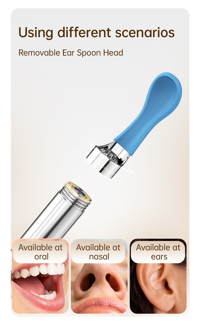 10MP HD Ear Cleaner Kit with Precision Tweezers & Silicone Scoop