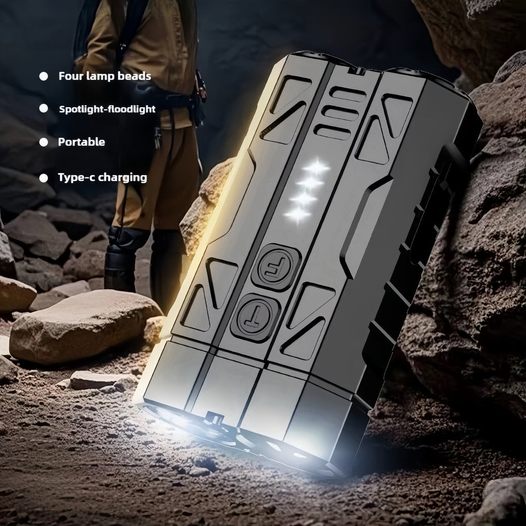 High-Brightness Pocket Dual-Module Outdoor Flashlight