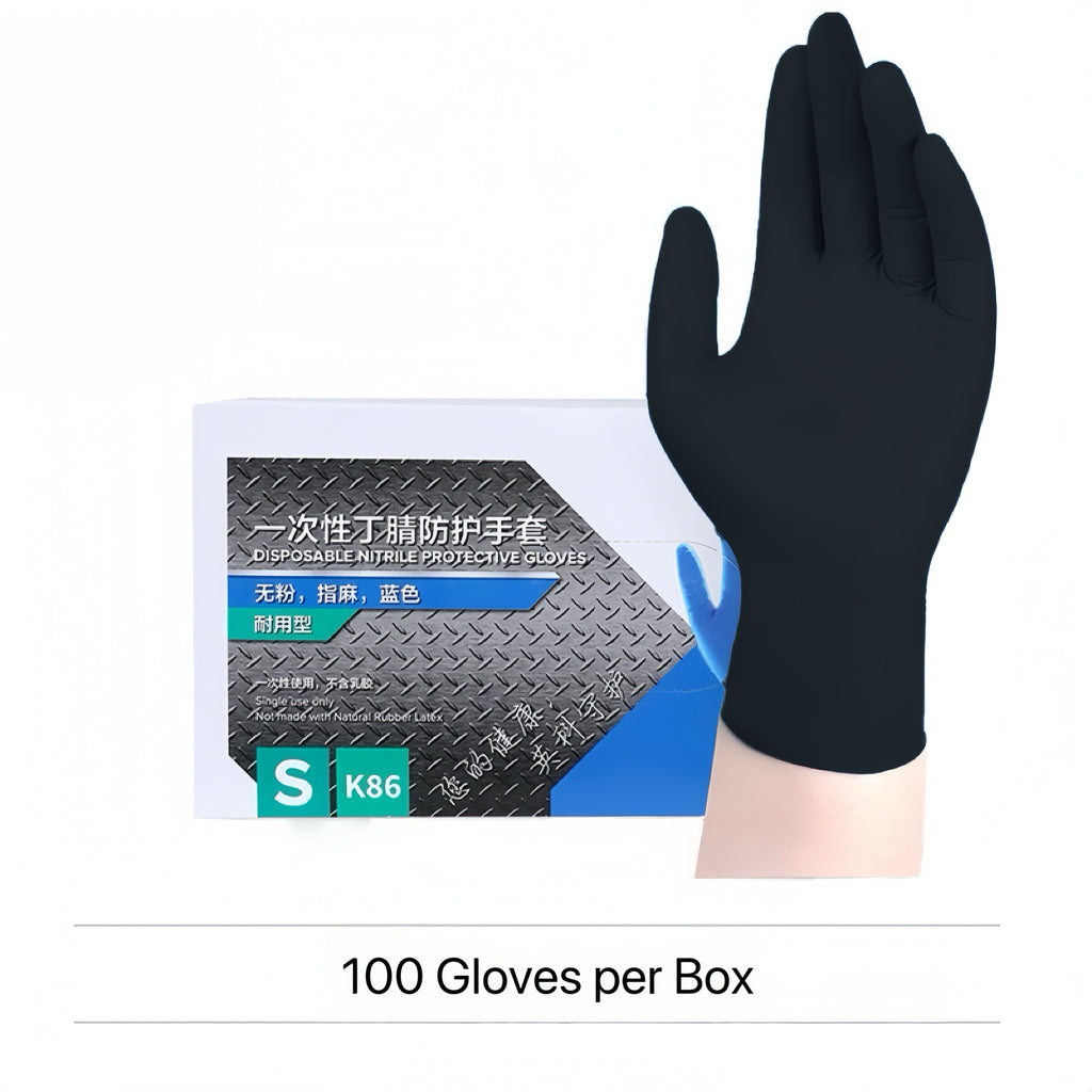 Multi-Purpose Thick Nitrile Gloves – Touchscreen-Friendly, Powder-Free & Latex-Free, Chemical-Resistant