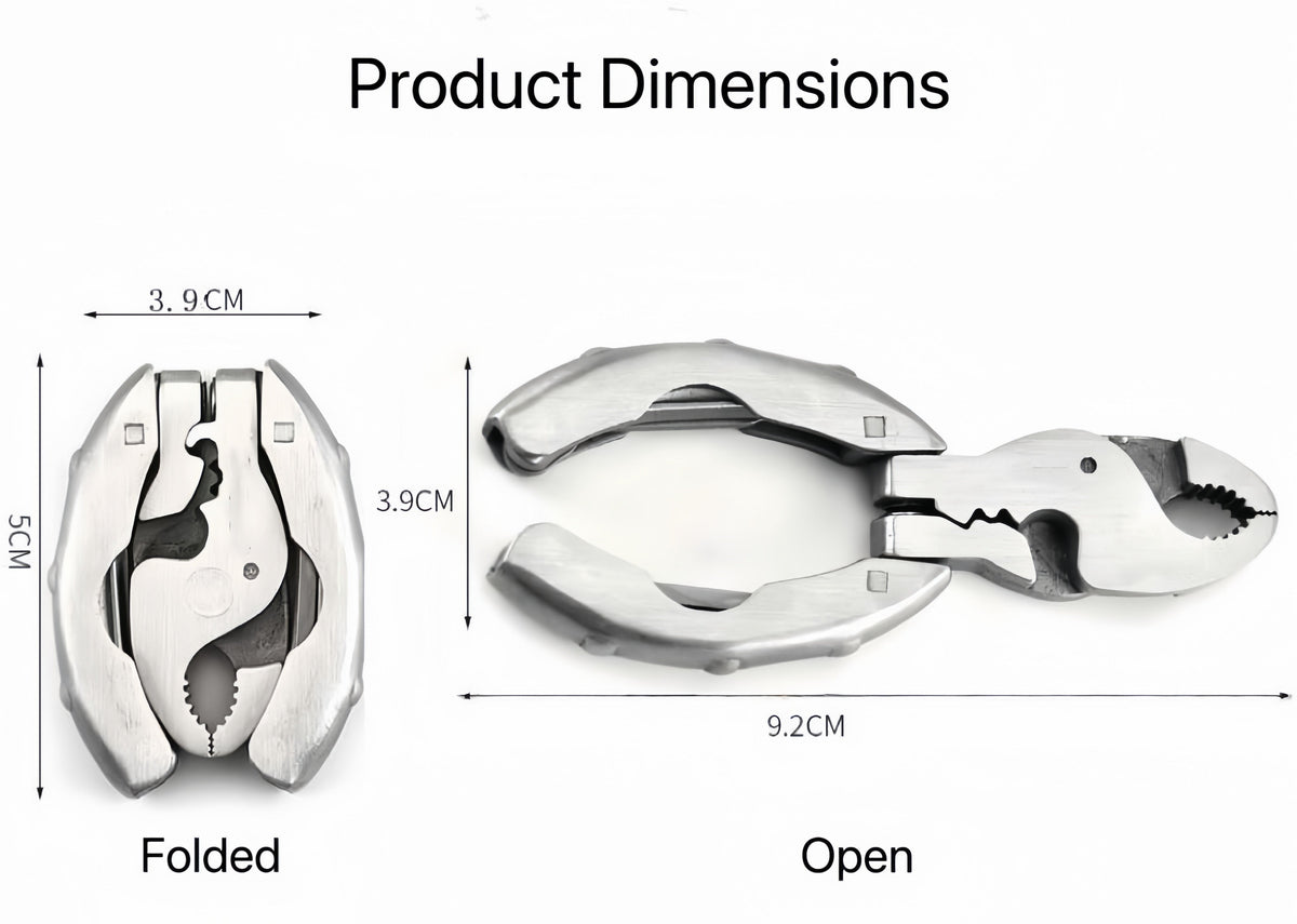 9-in-1 Keychain Multitool Pliers