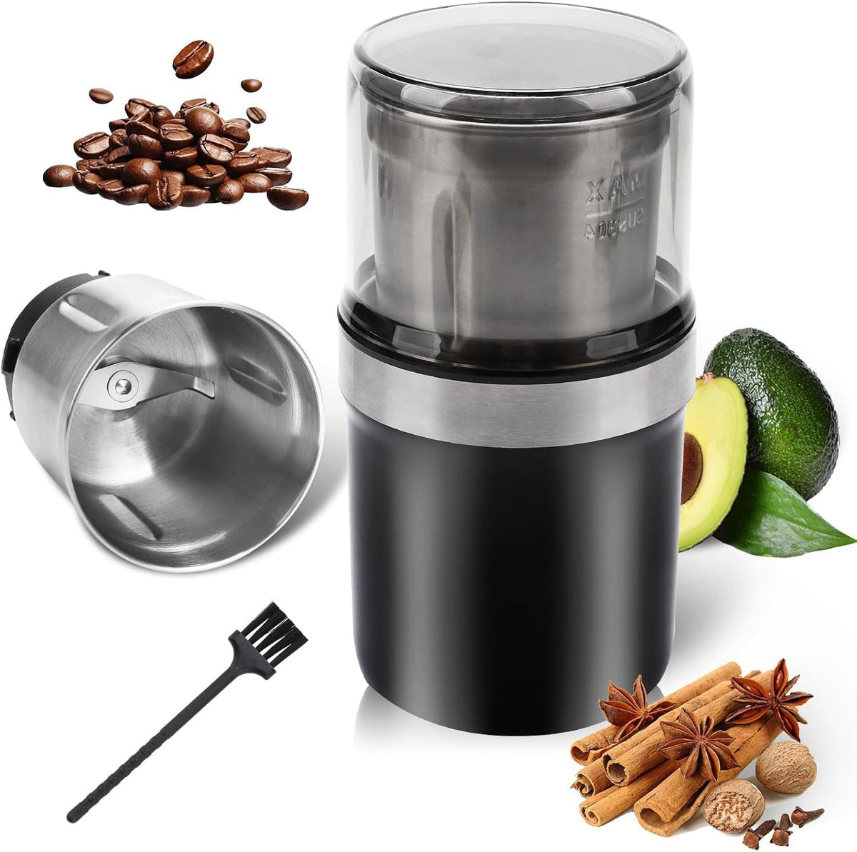 Voltix Electric Multi-Use Cup Grinder – Large Capacity Stainless Steel