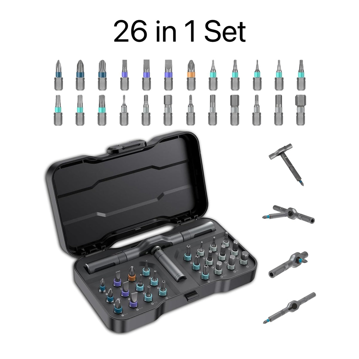 MagSnap Ratchet Precision Screwdriver Set – Modular Magnetic Repair Kit