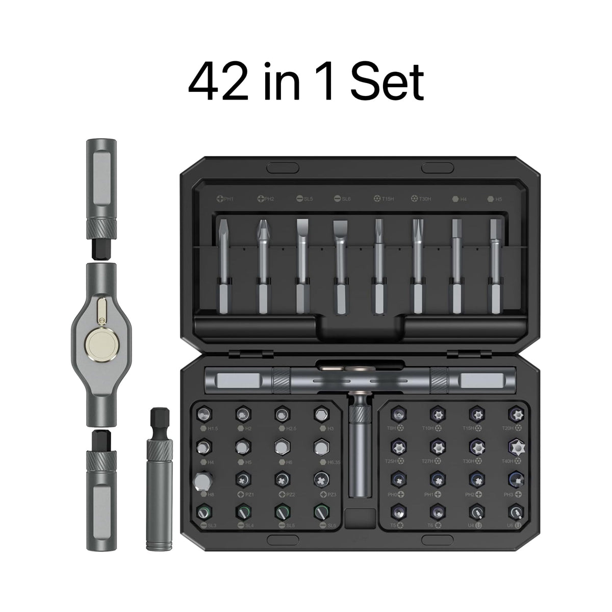 MagSnap Ratchet Precision Screwdriver Set – Modular Magnetic Repair Kit