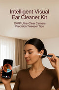 10MP HD Ear Cleaner Kit with Precision Tweezers & Silicone Scoop