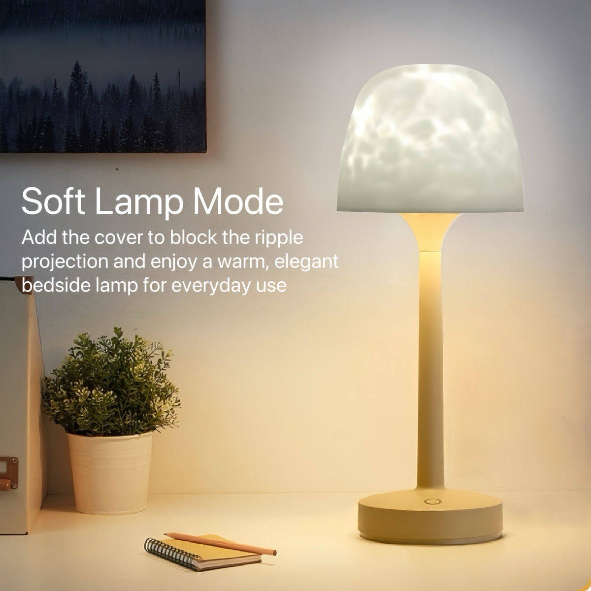 RippleGlow Dual-Mode Ambient Lamp