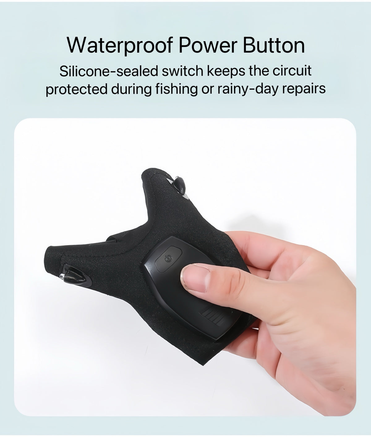 GlowGrip Pro – Waterproof Finger Flashlight Gloves