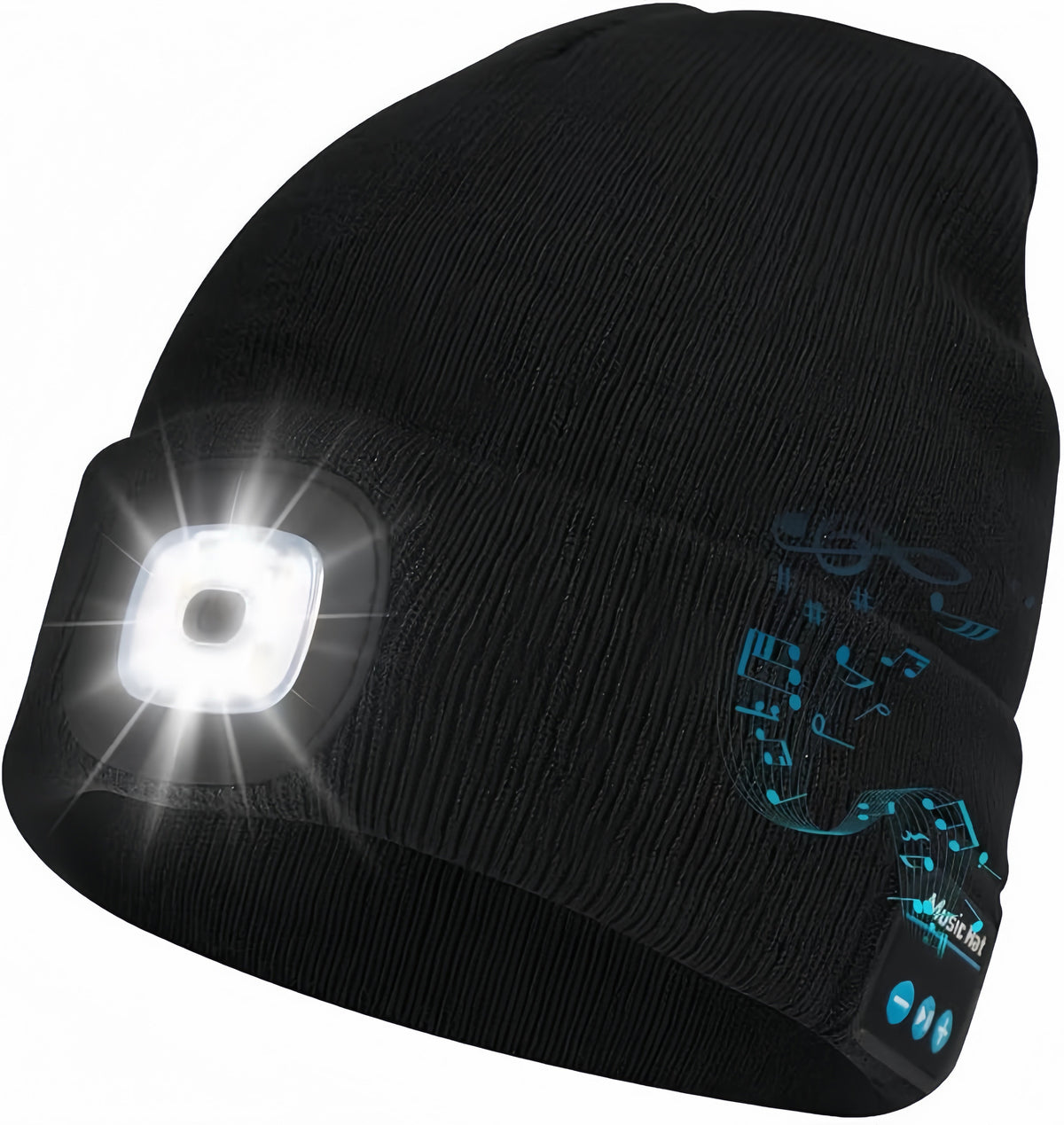 Smart Bluetooth Beanie with Headlamp