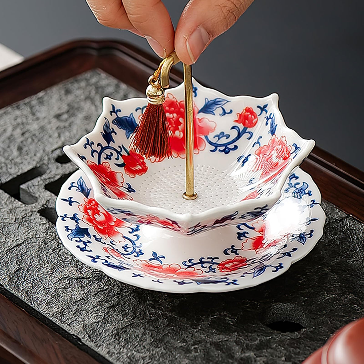 Umbrella Shape Ceramic Tea Strainer