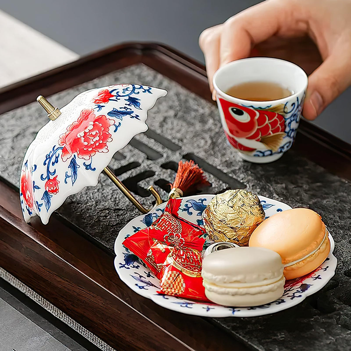 Umbrella Shape Ceramic Tea Strainer
