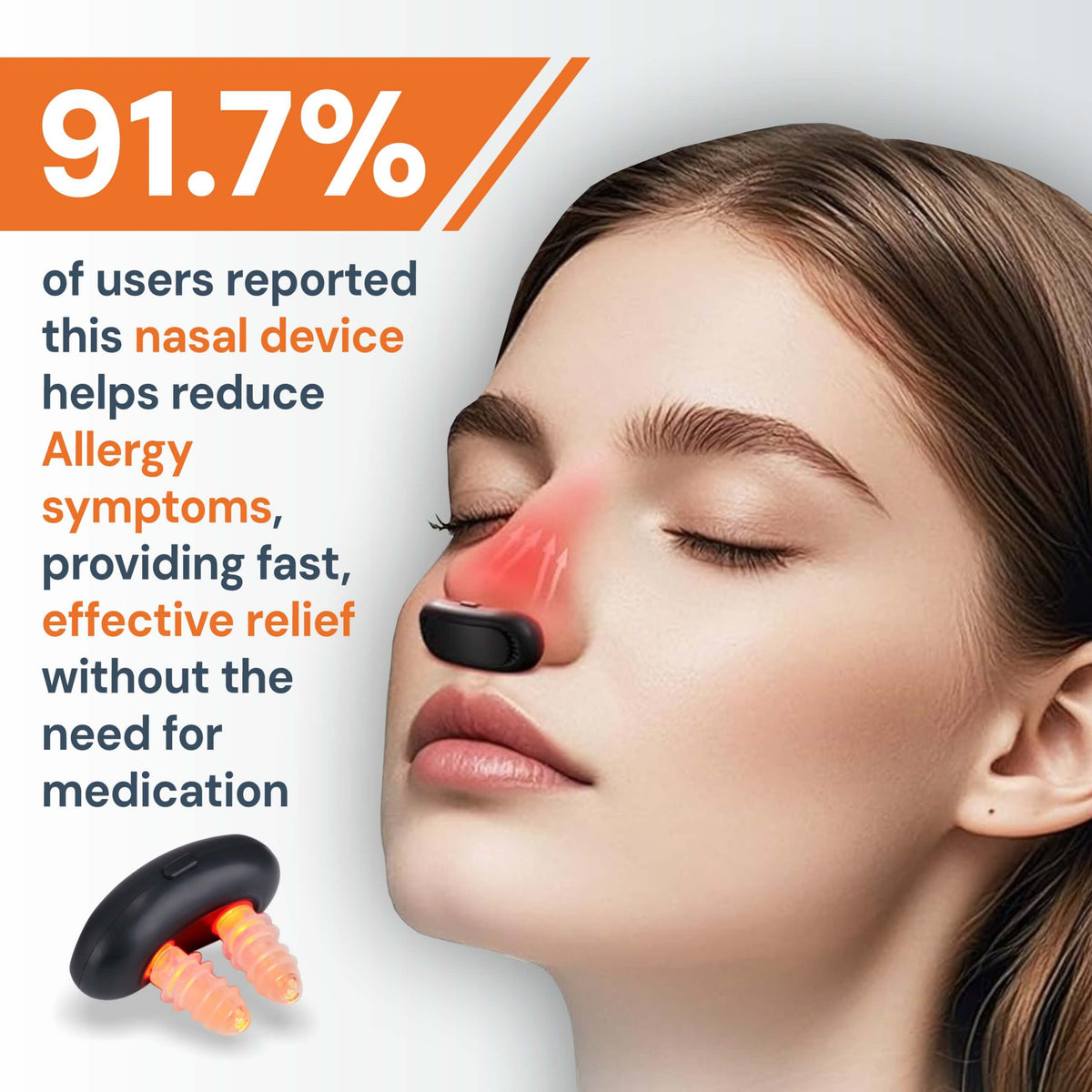NasoRelief™ Pro | Infrared Red Light Nasal Device