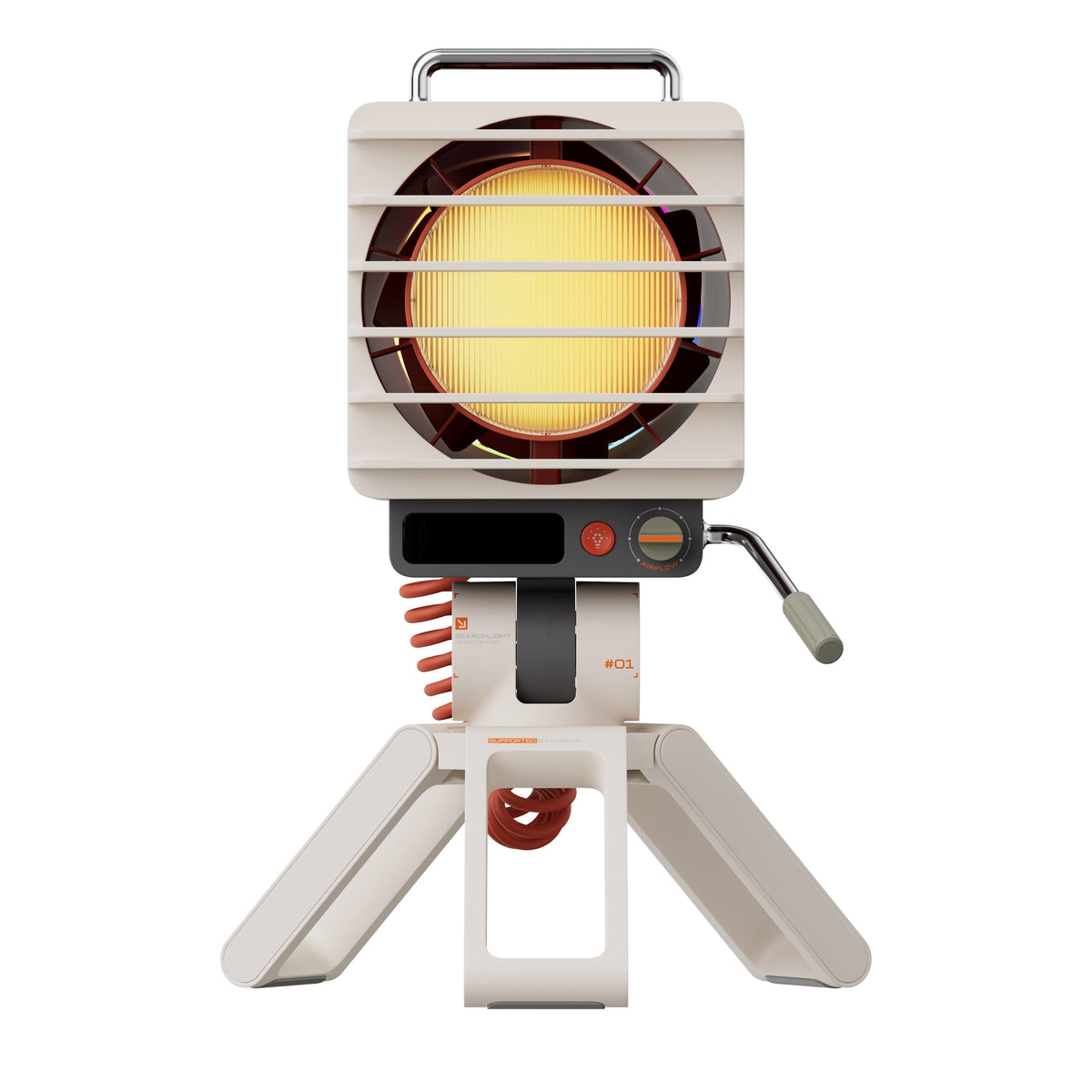 KOKOGOL AirPixel™ Retro RGB Desk Fan with LED Matrix Display & 5000mAh Battery